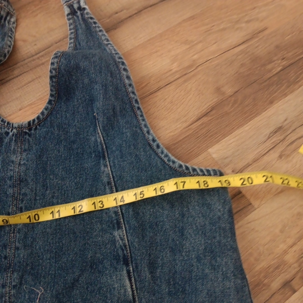 We The Free Blue Denim High Roller Jumpsuit Sz S - Picture 3 of 7